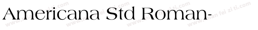 Americana Std Roman字体转换